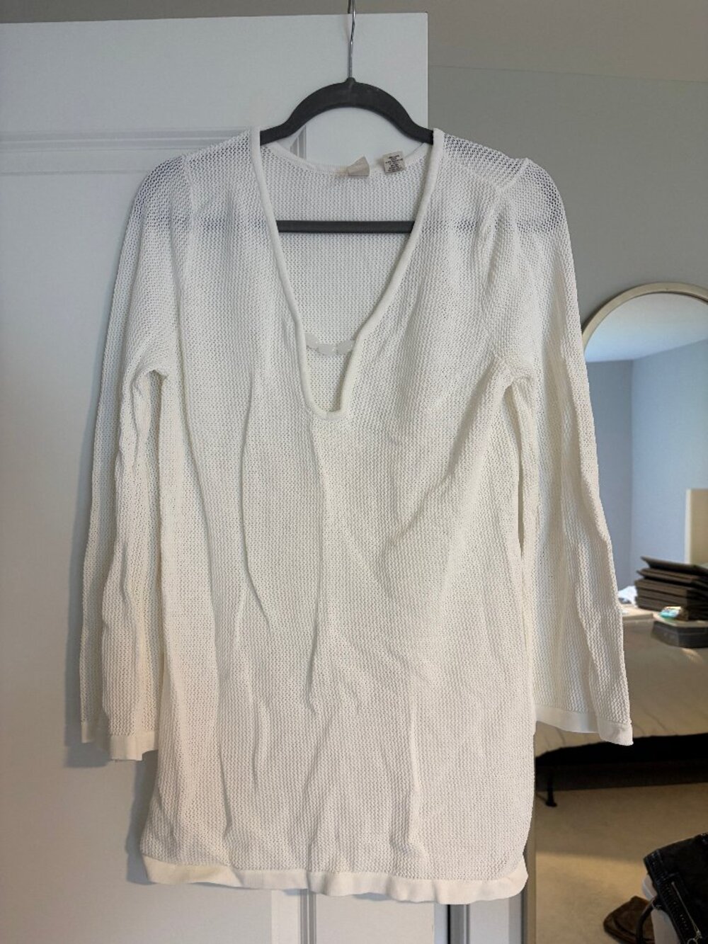 Joie White Crochet Swimsuit Coverup size Medium